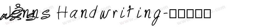 Jenns Handwriting字体转换